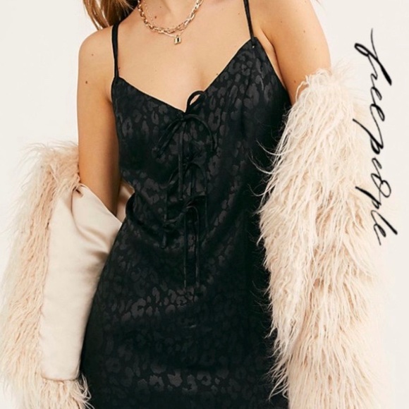 Free People Other - FREE PEOPLE NWOT Bow-Dacious Leopard Mini Dress